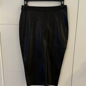 🌺🌺Chic Black Pleather Pencil Skirt for Women US 8